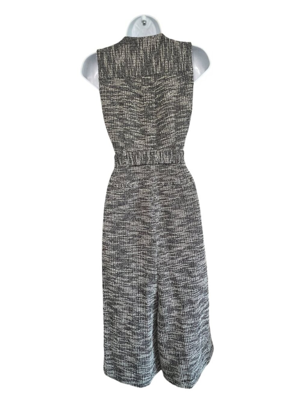 Nine West Tweed-Look Wide Leg Jumpsuit - Picture 4 of 7